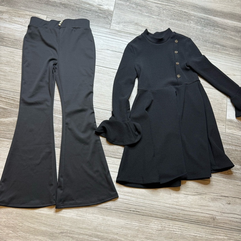 SHEIN Black DRESS & Pant Bundle Size 9 - Picture 10 of 10